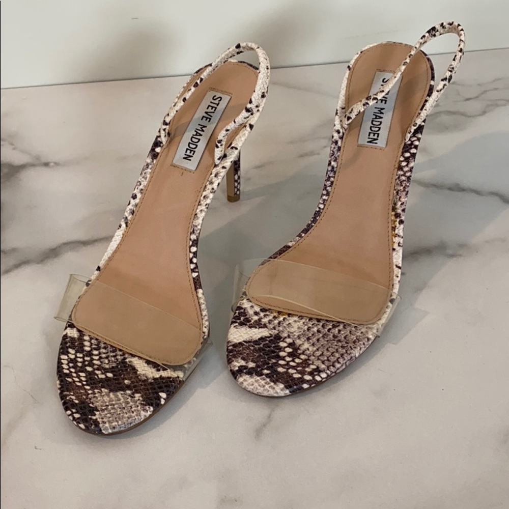 Steve Madden Snake print heel worn once